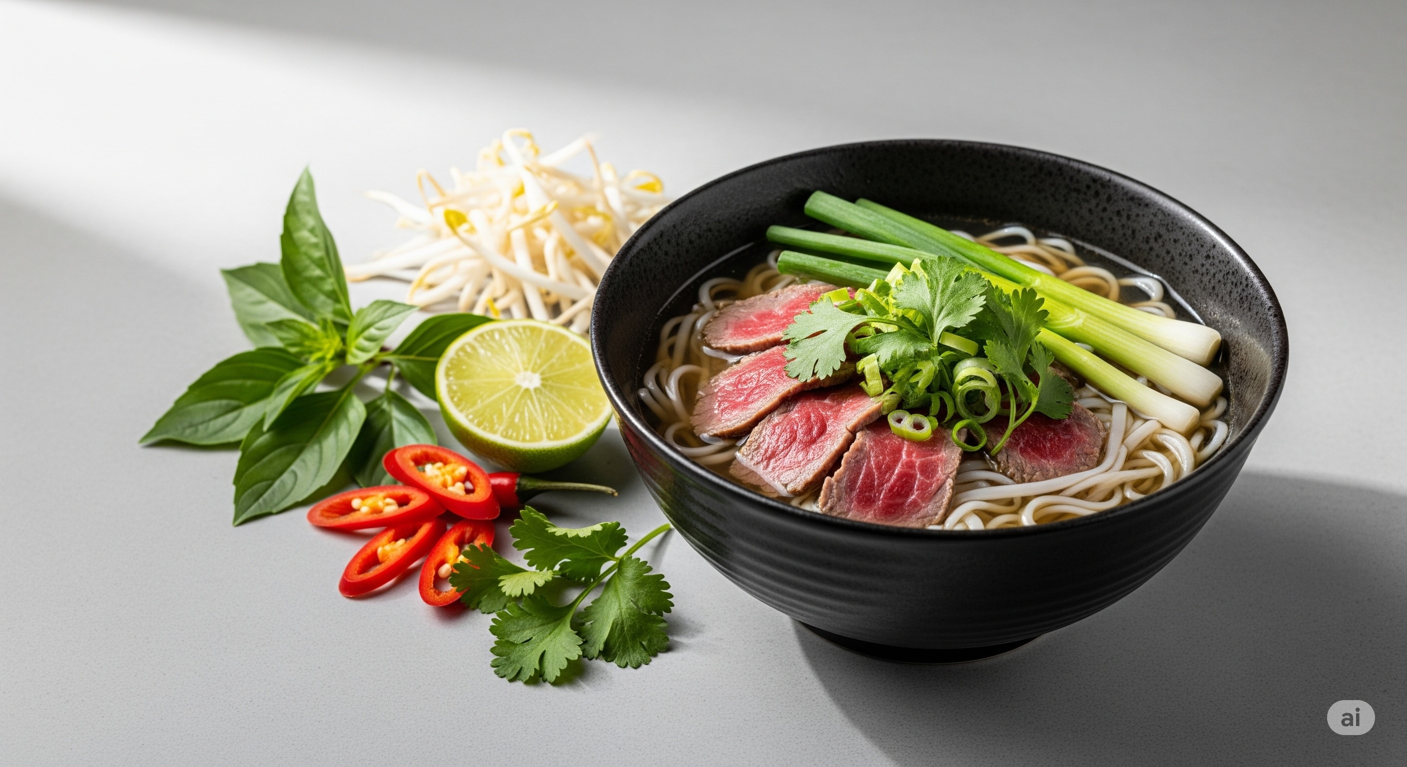 A delicious bowl of pho