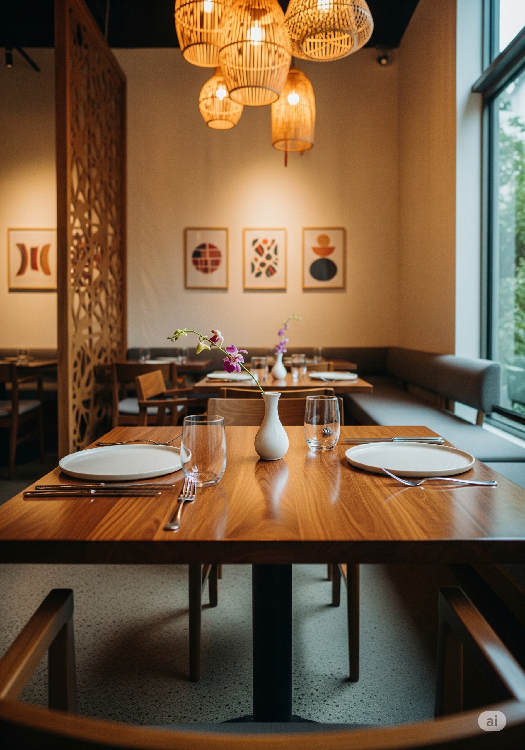 Inside of the restaurant